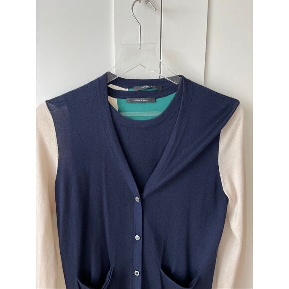 Derek Lam Silk Cashmere Blend cardigan and tank set Button Down small - Picture 4 of 16